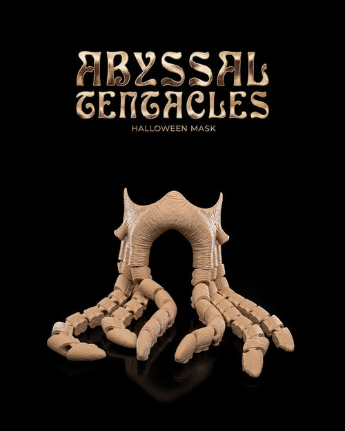 Abyssal Tentacles Halloween Mask — halloween mask, view 1, 3D printed by Craft & Press