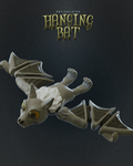 Articulated Hanging Bat — halloween toy, view 1, 3D printed by Craft & Press