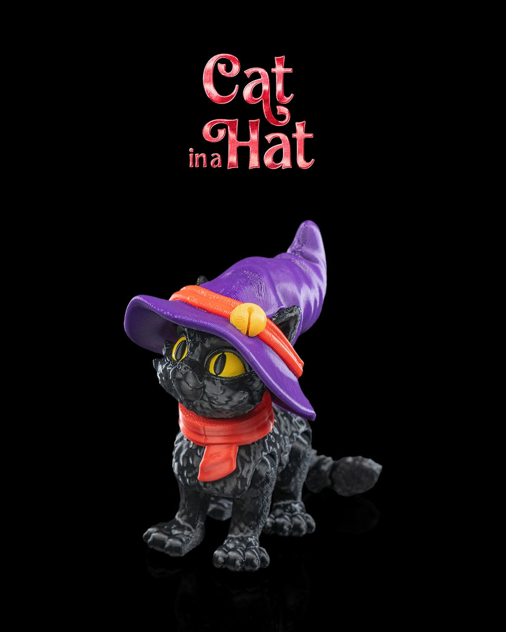 Cat in a hat — halloween toy, view 1, 3D printed by Craft & Press
