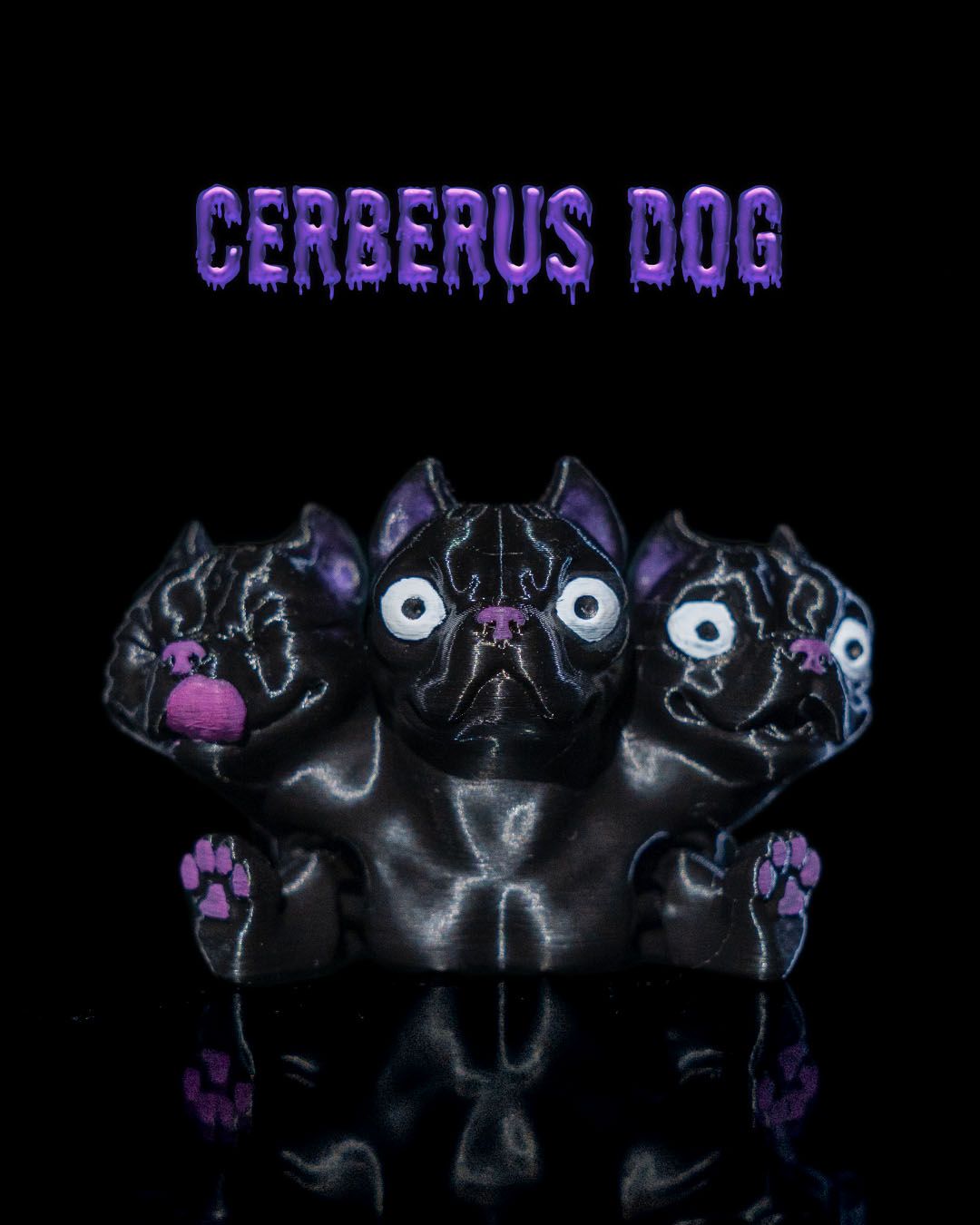 Cerberus Dog — halloween toy, view 1, 3D printed by Craft & Press