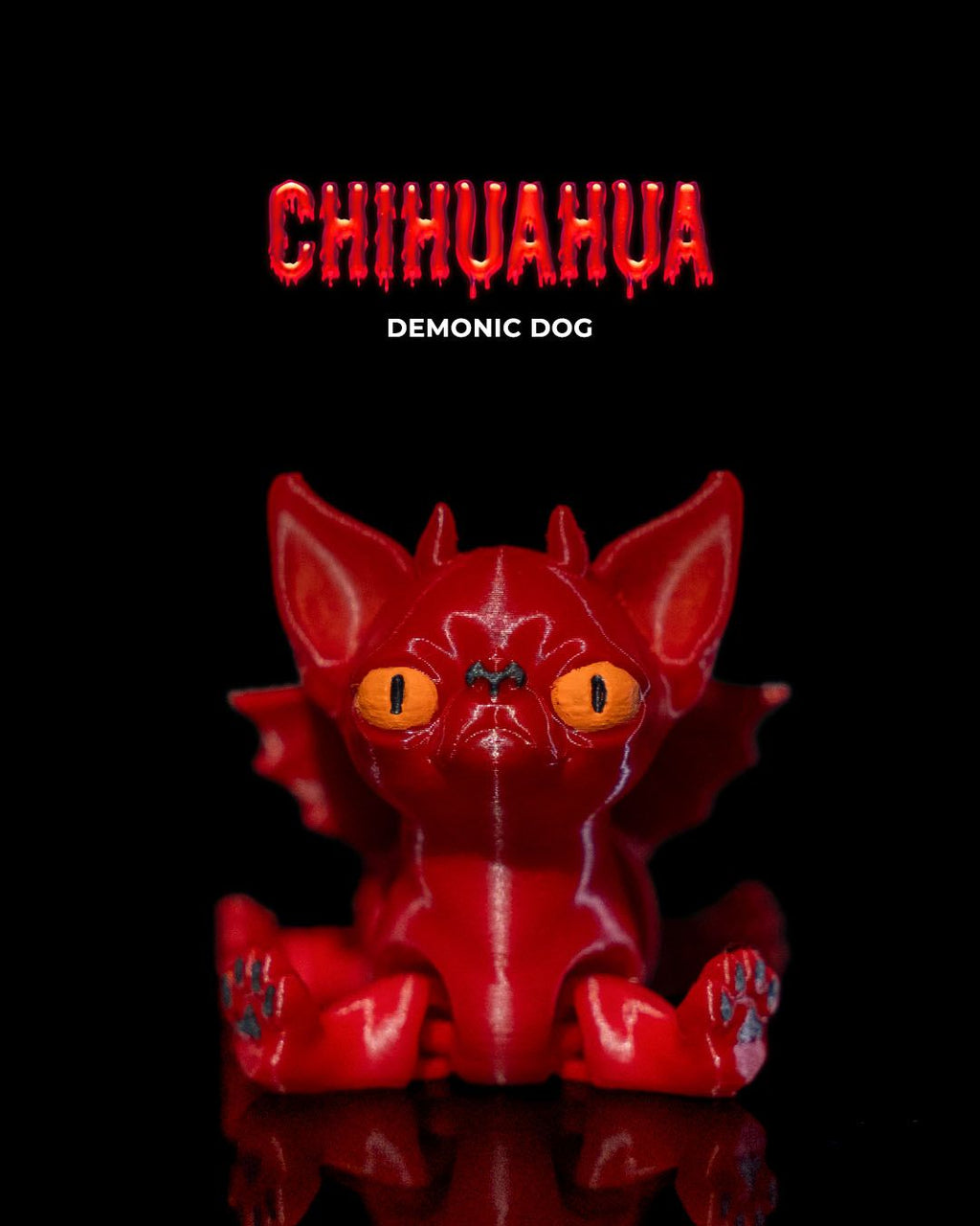 Chihuahua, Demonic Dog — halloween toy, view 1, 3D printed by Craft & Press