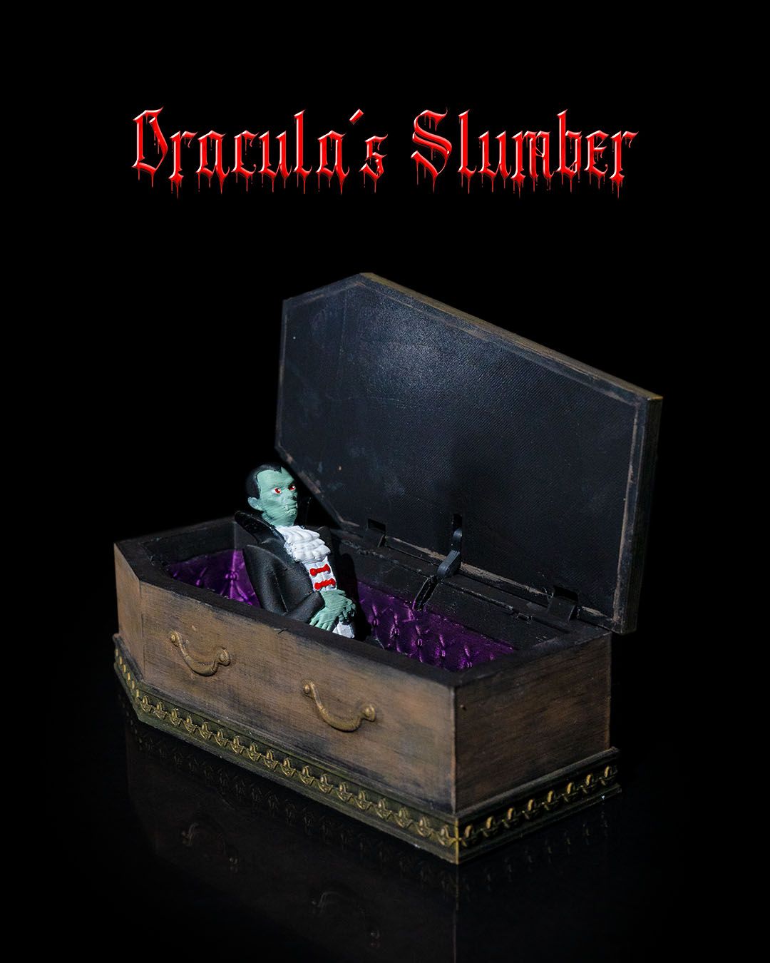 Dracula’s Slumber — halloween decor, view 1, 3D printed by Craft & Press