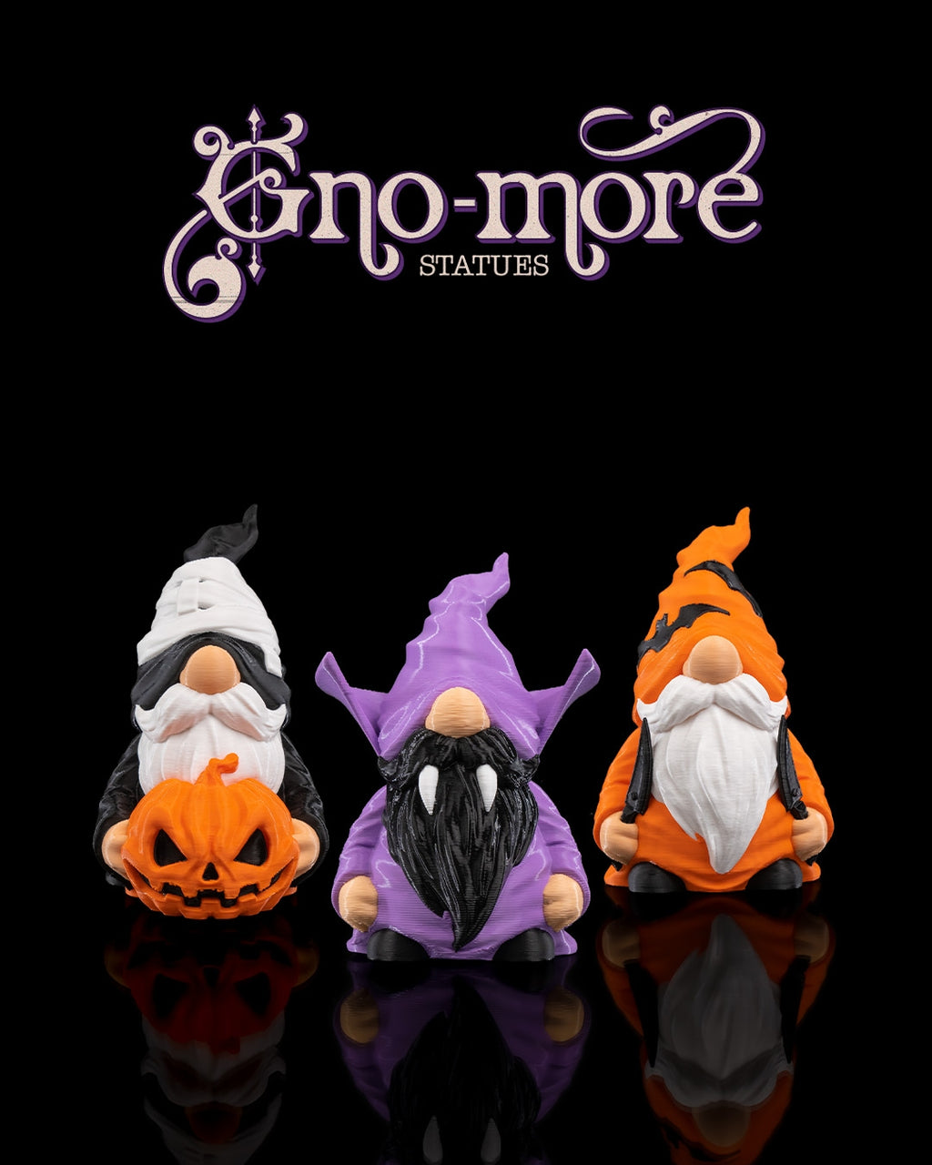Gno-more Statues — halloween decor, view 1, 3D printed by Craft & Press