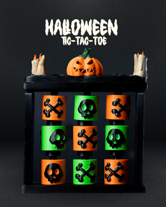 Halloween Tic-Tac-Toe — halloween decor, view 1, 3D printed by Craft & Press