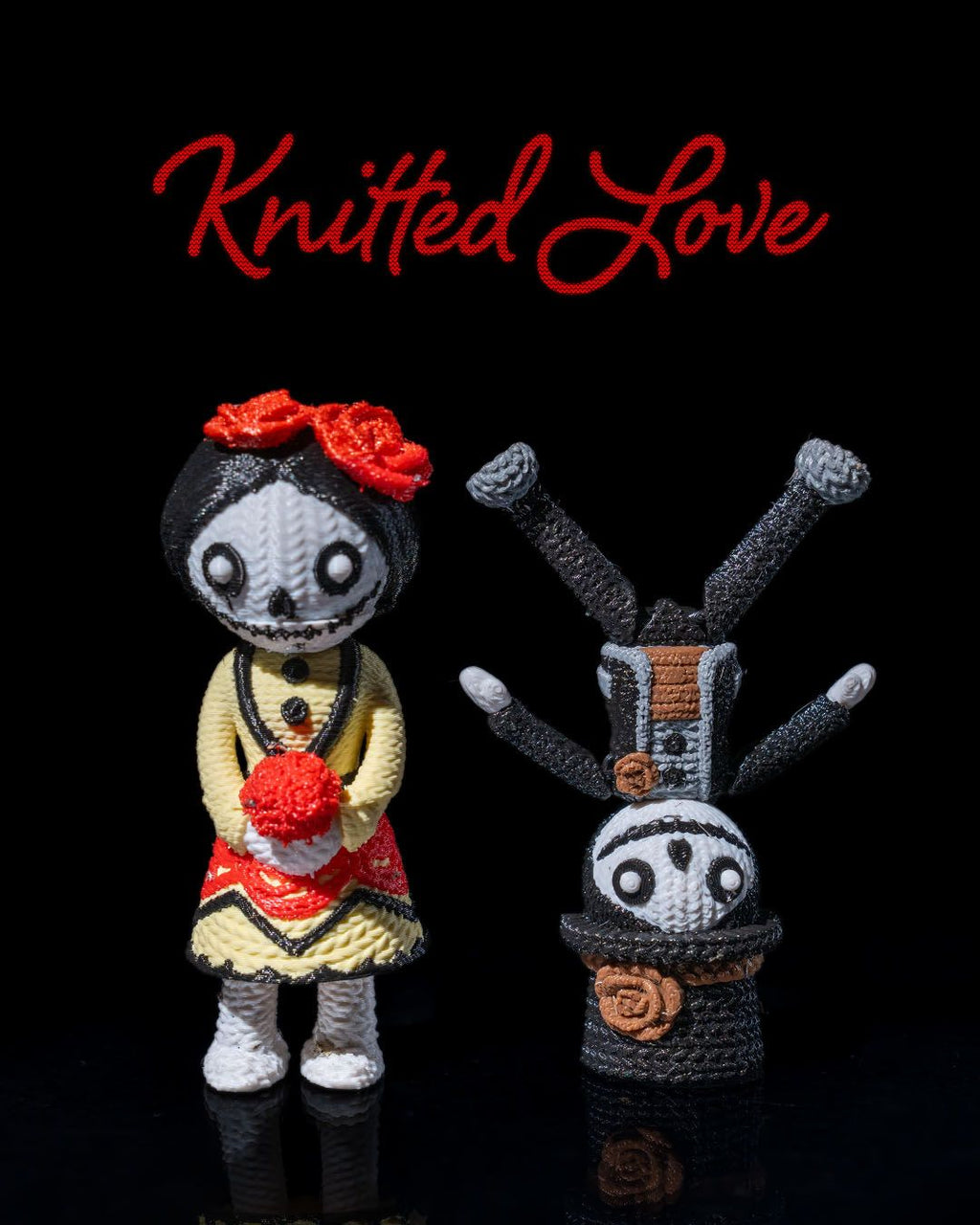 Knitted Love — halloween decor, view 1, 3D printed by Craft & Press
