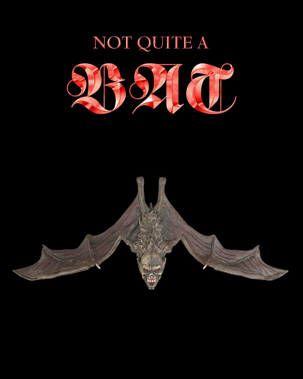Not Quite a Bat — halloween decor, view 1, 3D printed by Craft & Press