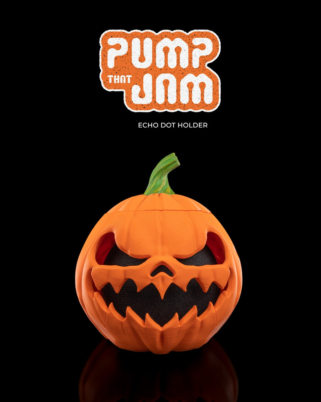 Pump That Jam Echo Dot Holder — halloween decor, view 1, 3D printed by Craft & Press