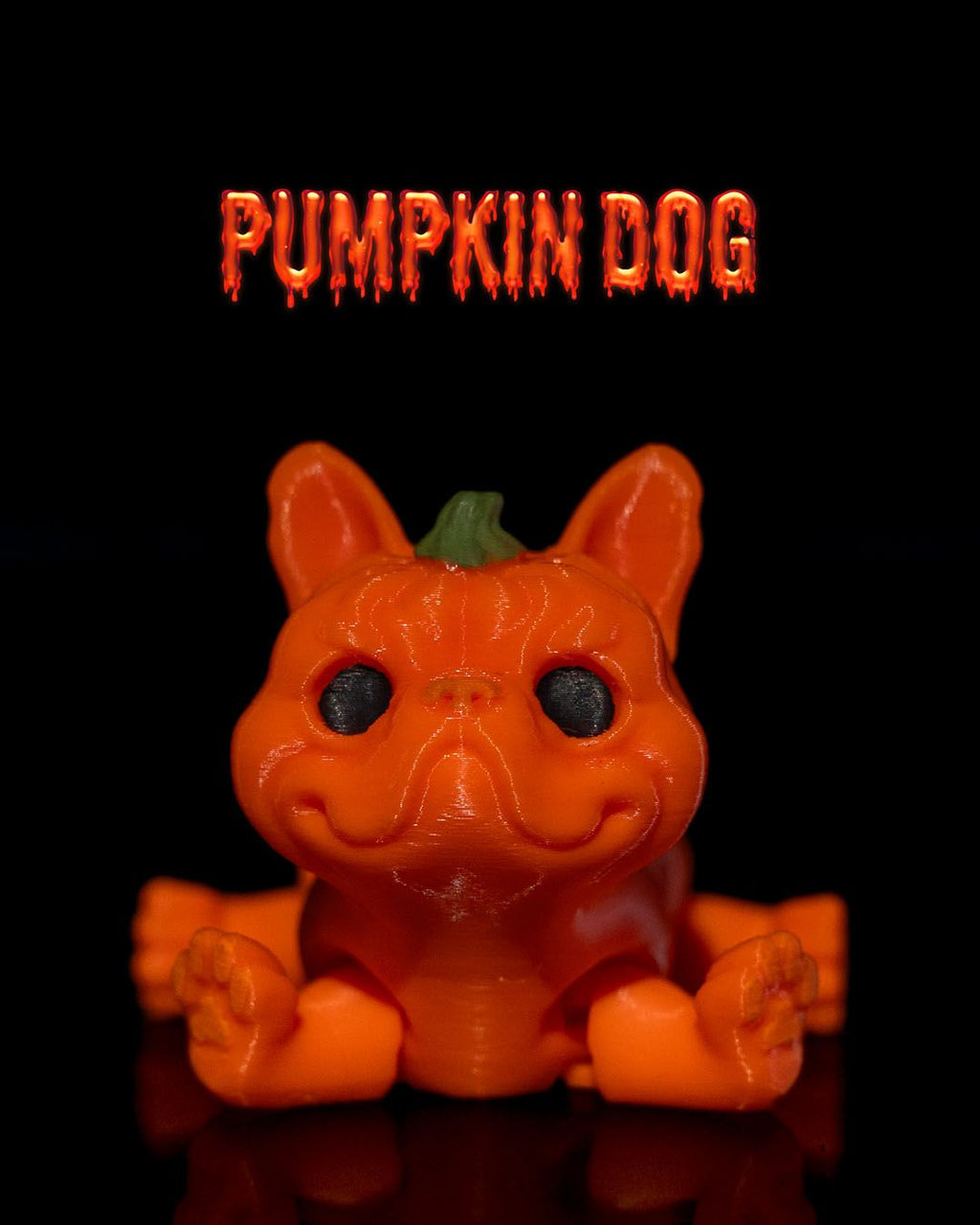 Pumpkin Dog — halloween toy, view 1, 3D printed by Craft & Press