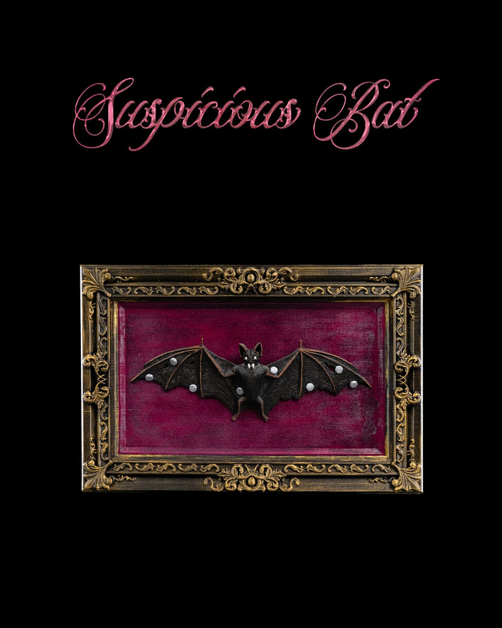 Suspicious bat — halloween decor, view 1, 3D printed by Craft & Press