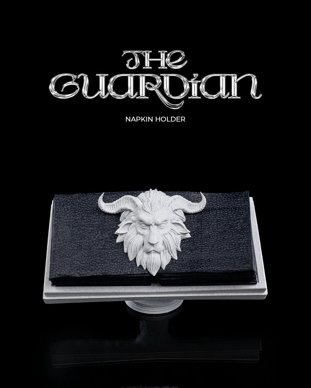 The Guardian Napkin Holder — halloween organizer, view 1, 3D printed by Craft & Press
