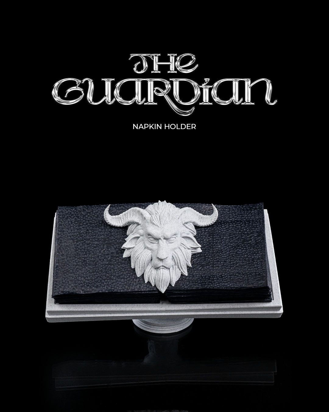 The Guardian Napkin Holder — halloween organizer, view 1, 3D printed by Craft & Press