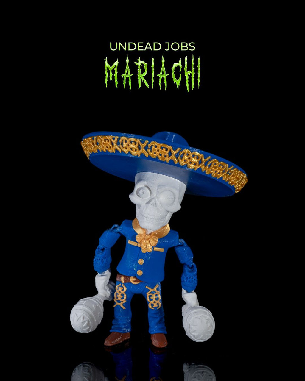 Undead Jobs - Mariachi — halloween toy, view 1, 3D printed by Craft & Press
