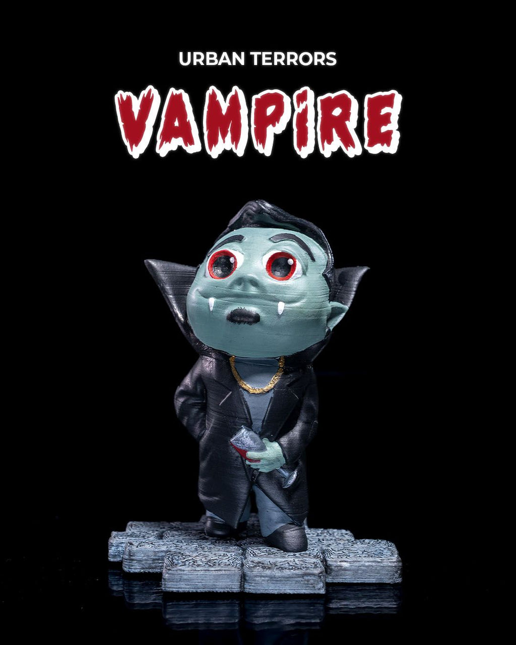 Urban Terrors - Vampire — halloween decor, view 1, 3D printed by Craft & Press