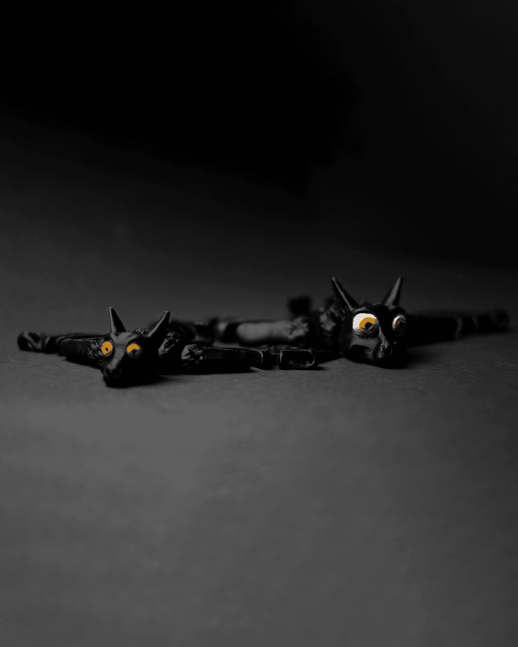 Articulated Hanging Bat — halloween toy, view 2, 3D printed by Craft & Press