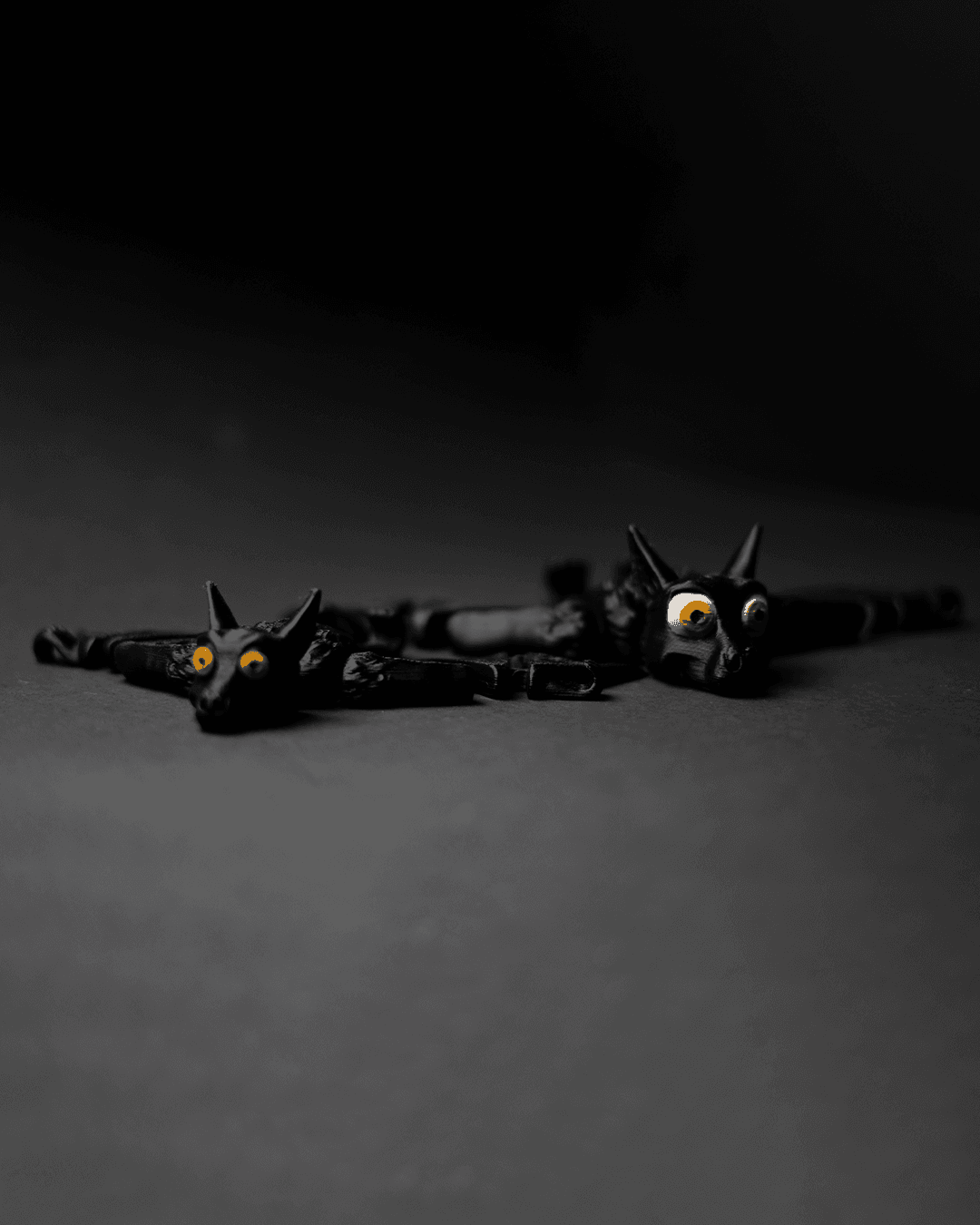 Articulated Hanging Bat — halloween toy, view 2, 3D printed by Craft & Press