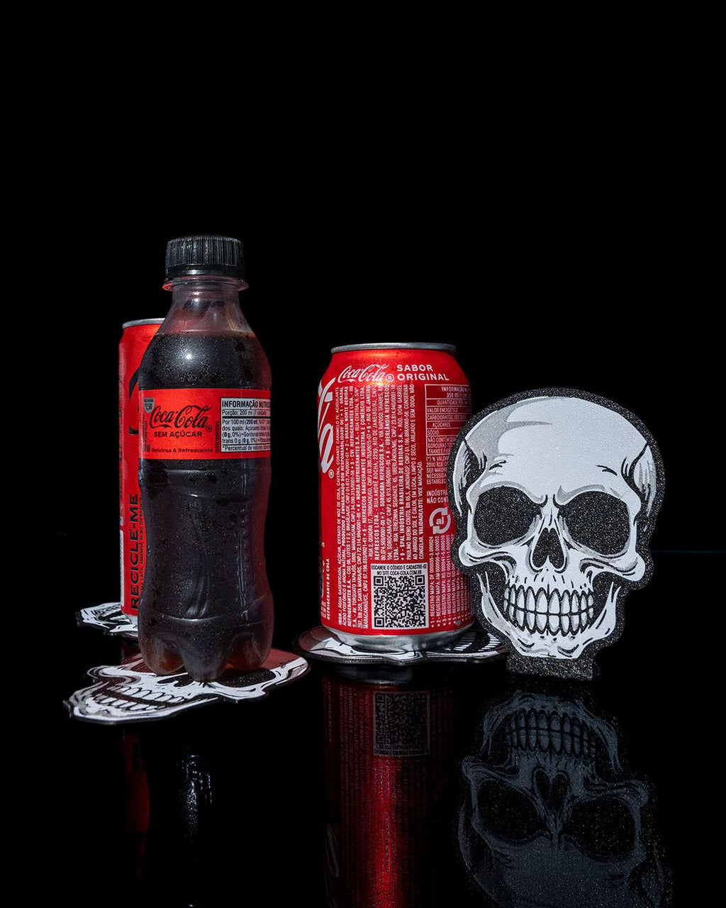 Bold Skull Coaster — halloween drinkware, view 2, 3D printed by Craft & Press