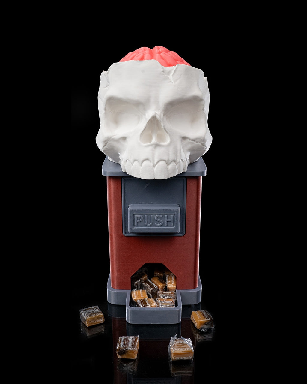 Bone Appétit Candy Dispenser — halloween candy holder, view 2, 3D printed by Craft & Press