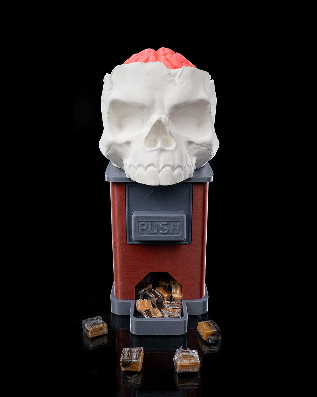 Bone Appétit Candy Dispenser — halloween candy holder, view 2, 3D printed by Craft & Press