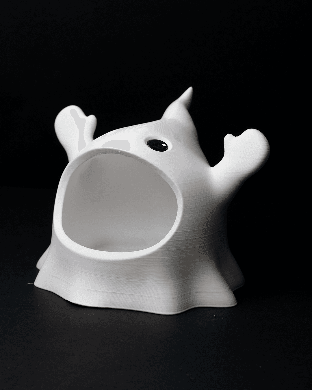 Glutton Ghost Bowl — halloween decor, view 2, 3D printed by Craft & Press