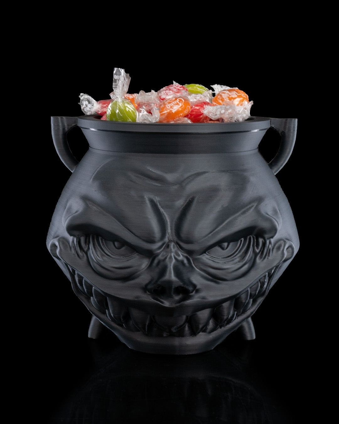 Greedy Cauldron Candy Holder — halloween candy holder, view 2, 3D printed by Craft & Press