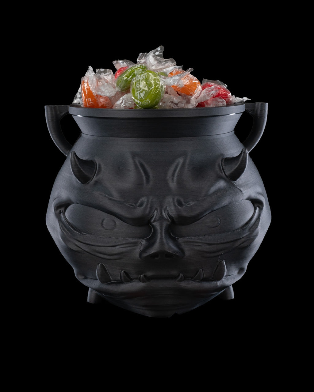 Serious Cauldron Candy Holder — halloween candy holder, view 2, 3D printed by Craft & Press