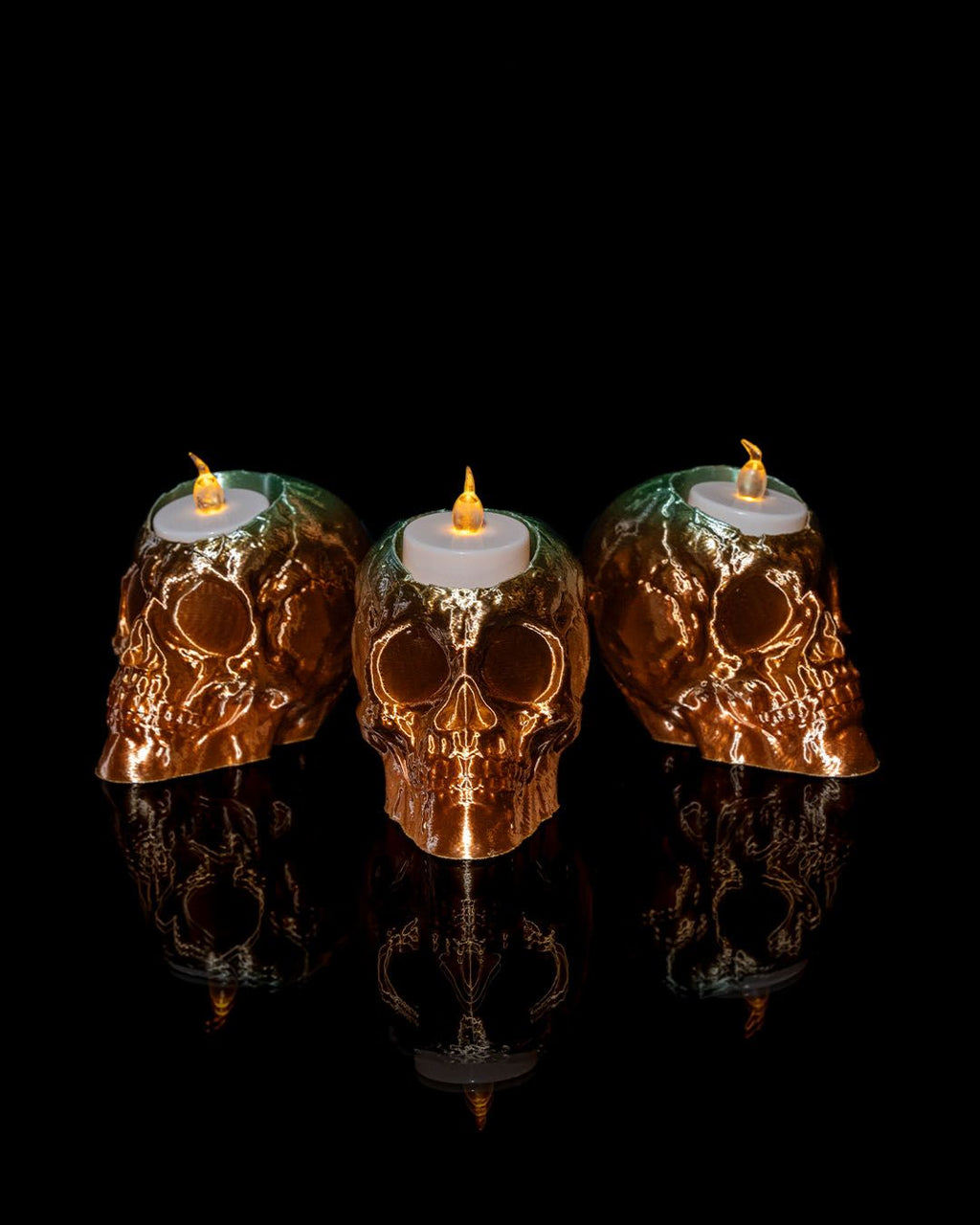 Skull Scent Candle Mold — halloween decor, view 2, 3D printed by Craft & Press