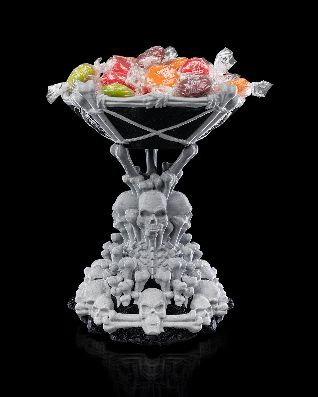 Tower of Bones Candy Holder — halloween candy holder, view 2, 3D printed by Craft & Press