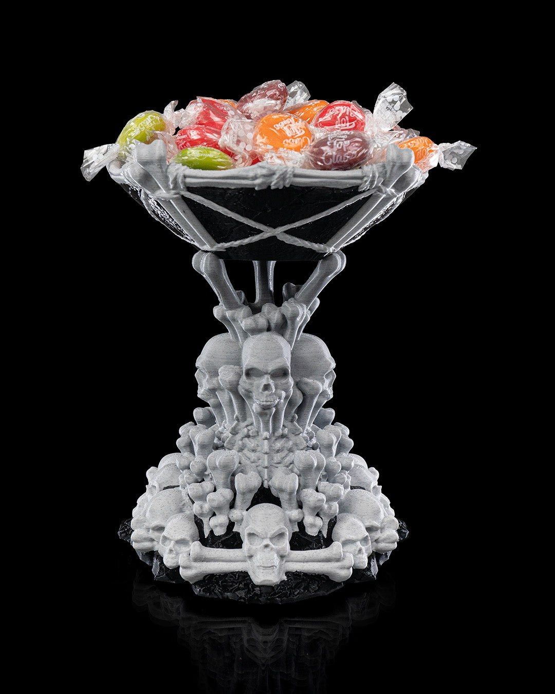 Tower of Bones Candy Holder — halloween candy holder, view 2, 3D printed by Craft & Press