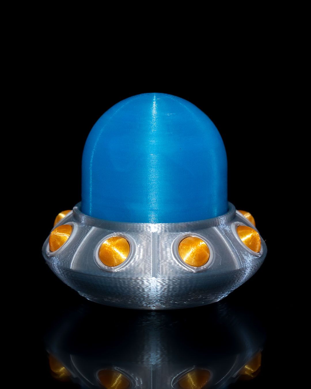 UFO Grinder — halloween toy, view 2, 3D printed by Craft & Press