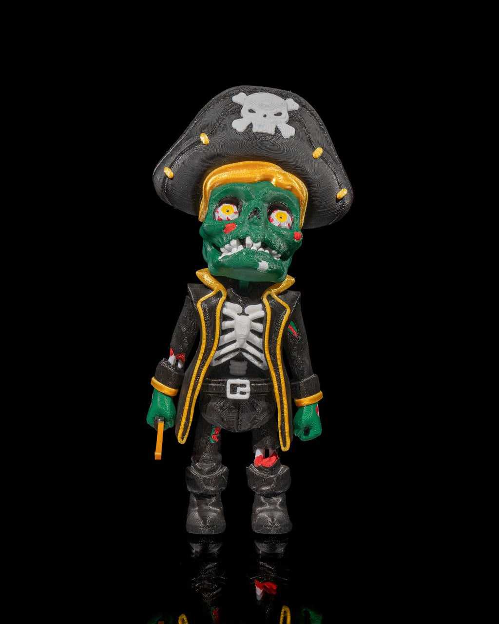 Undead Jobs - Pirate — halloween toy, view 2, 3D printed by Craft & Press