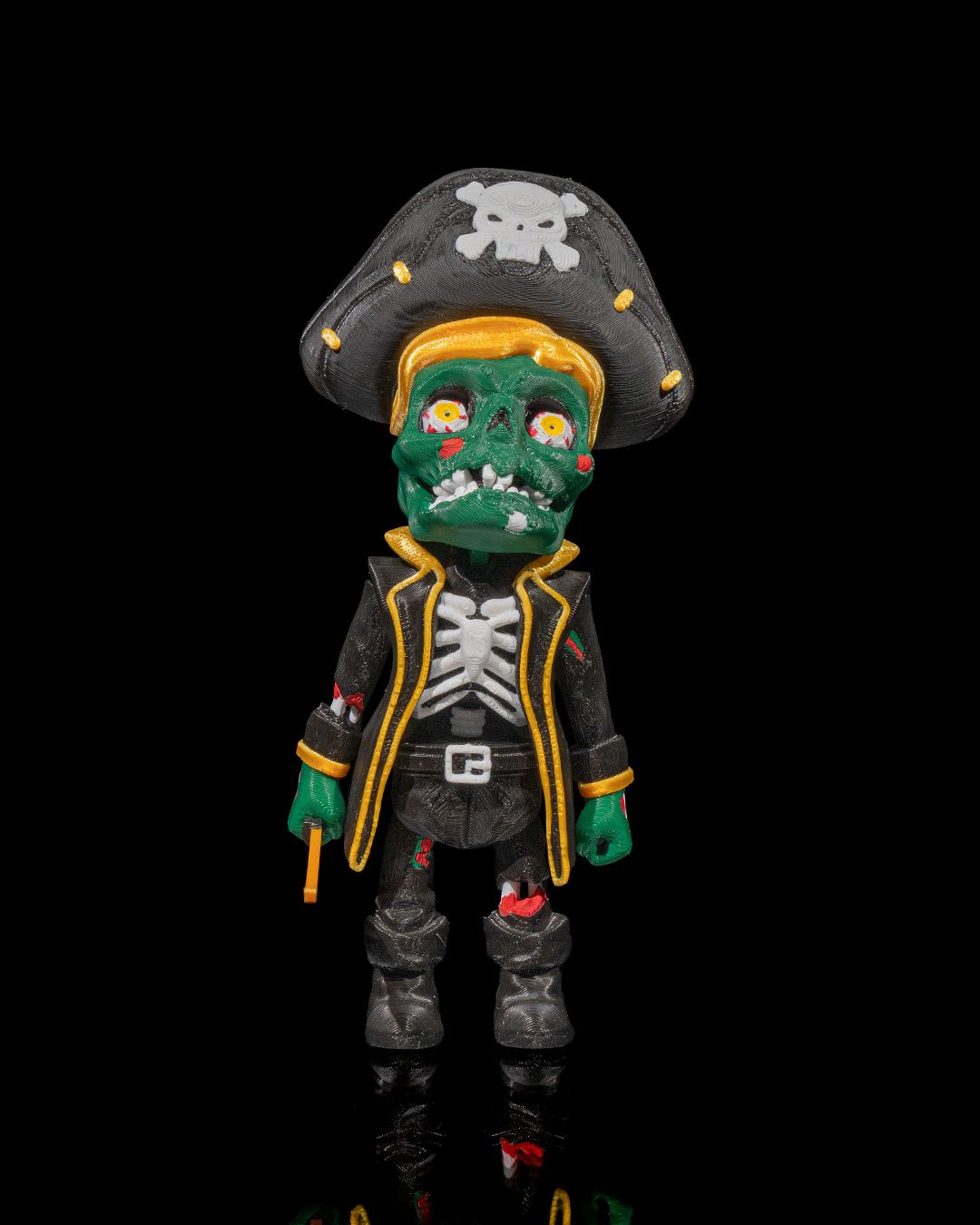 Undead Jobs - Pirate — halloween toy, view 2, 3D printed by Craft & Press