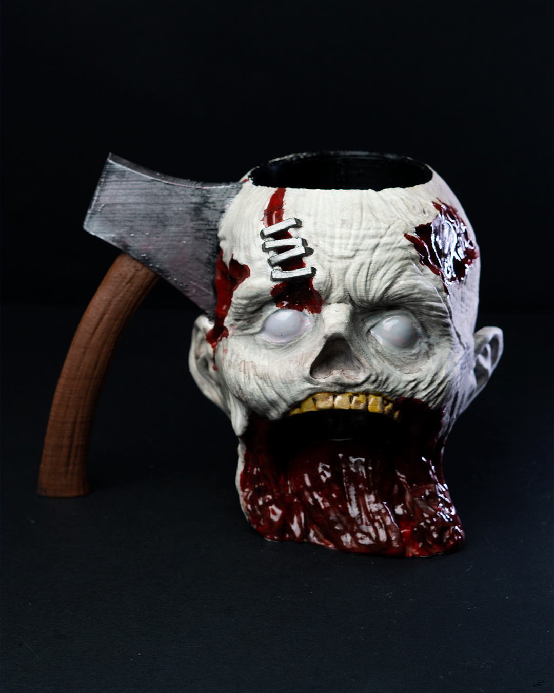 Zombie Can Holder — halloween decor, view 2, 3D printed by Craft & Press