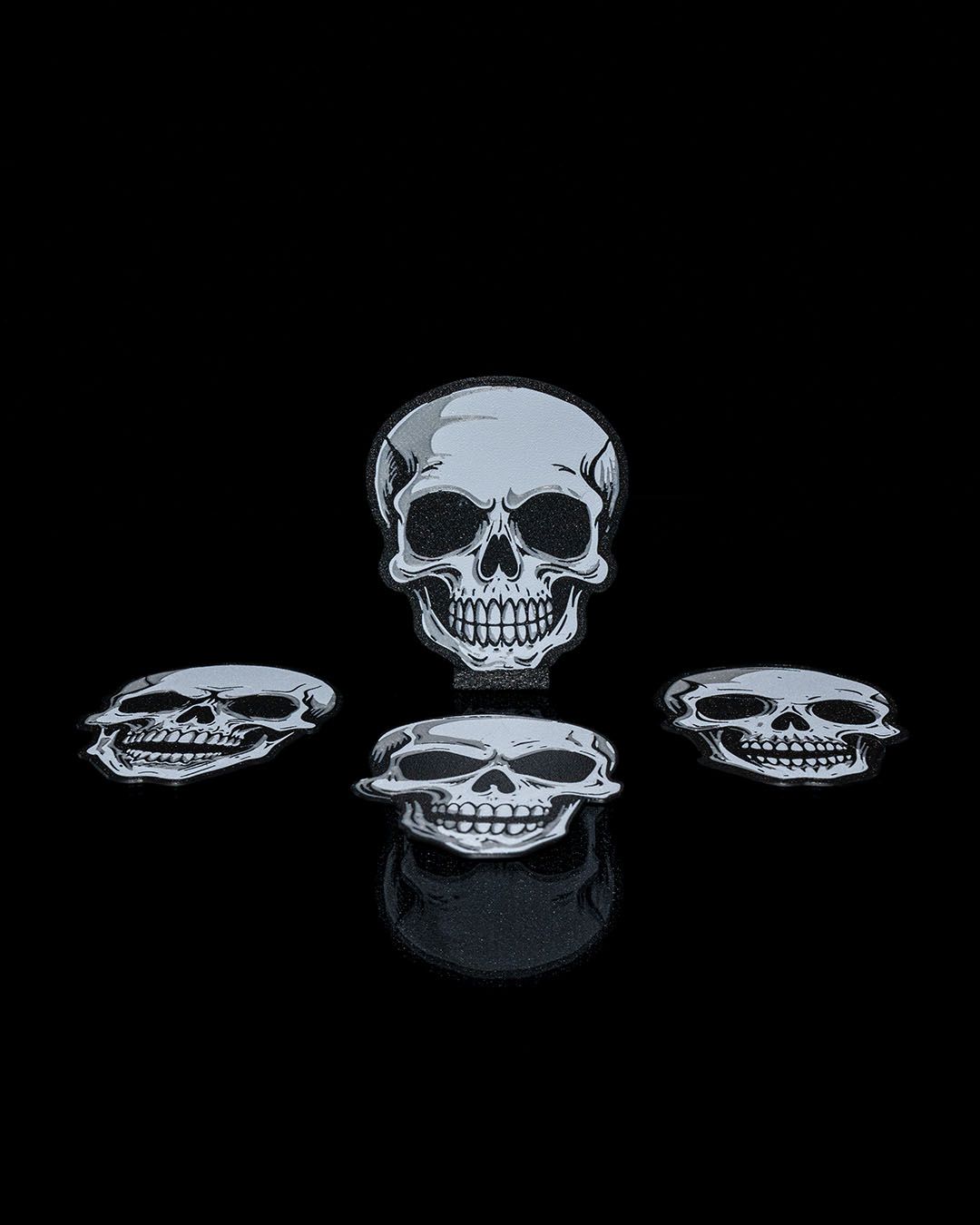 Bold Skull Coaster — halloween drinkware, view 3, 3D printed by Craft & Press