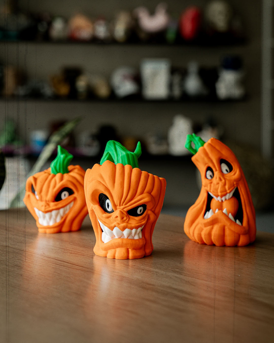 Fun-pkin Statues — halloween decor, view 3, 3D printed by Craft & Press