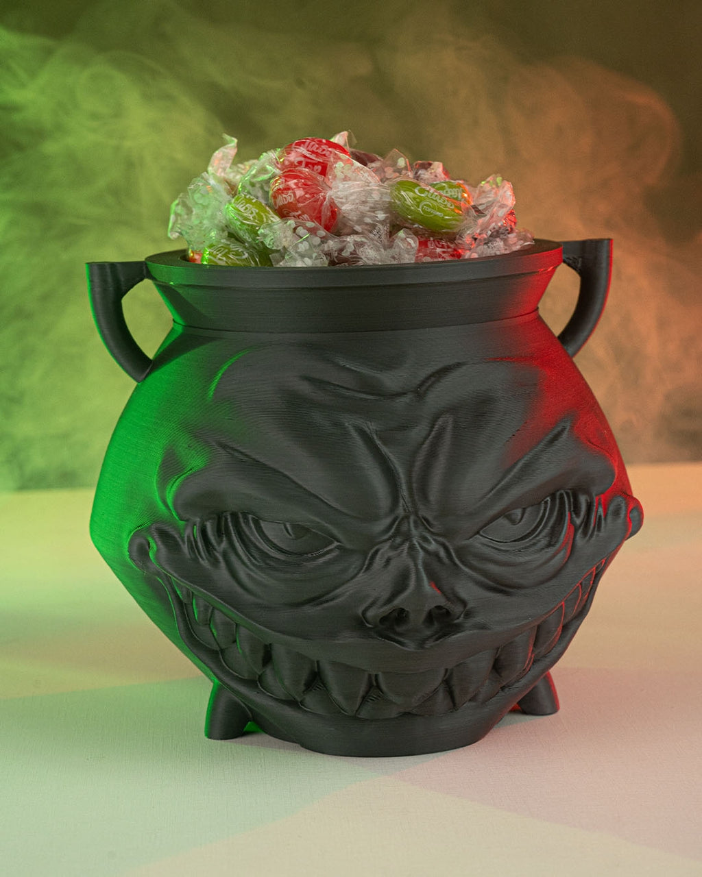 Greedy Cauldron Candy Holder — halloween candy holder, view 3, 3D printed by Craft & Press