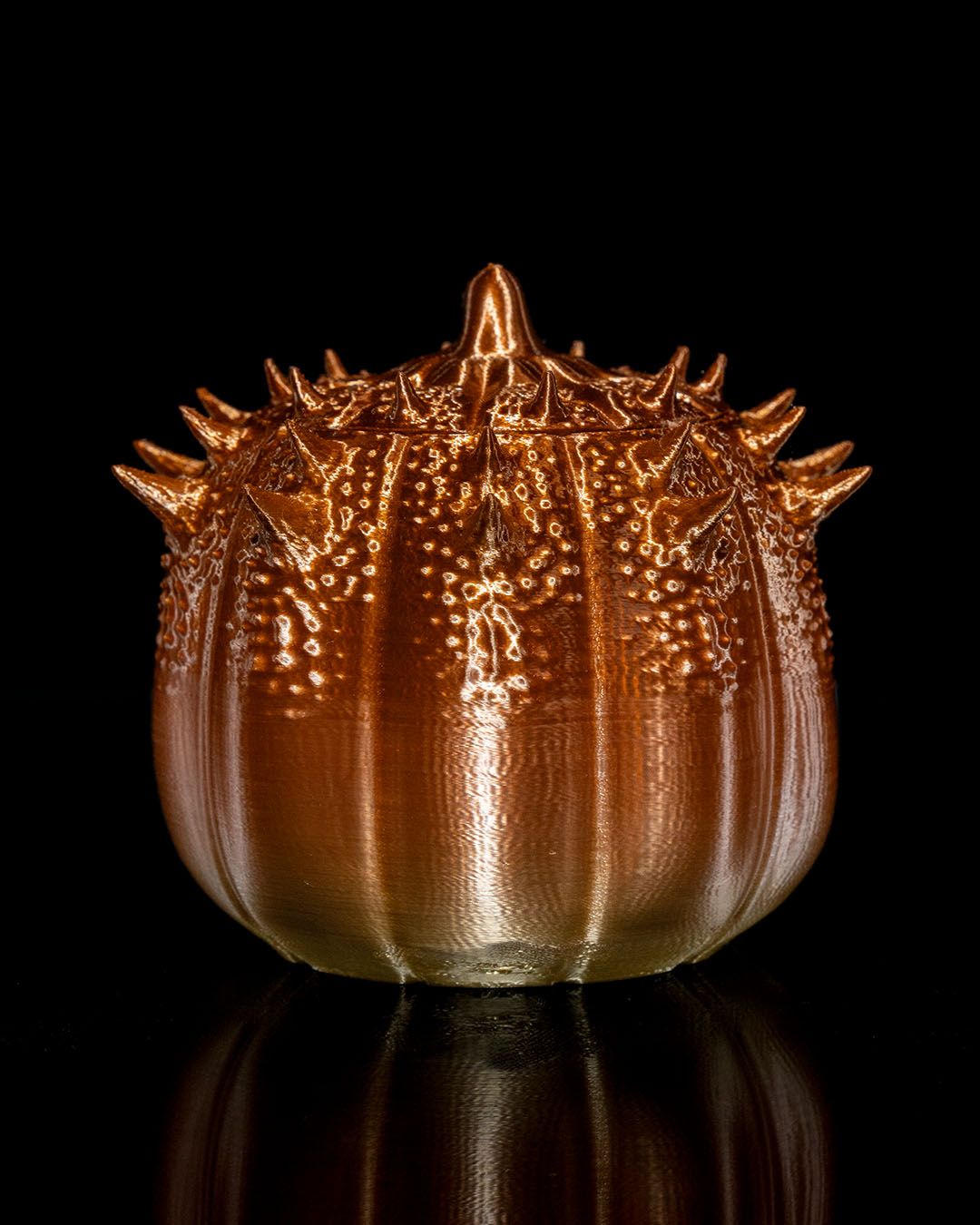 Pumpkin Candy Bucket — halloween candy holder, view 3, 3D printed by Craft & Press