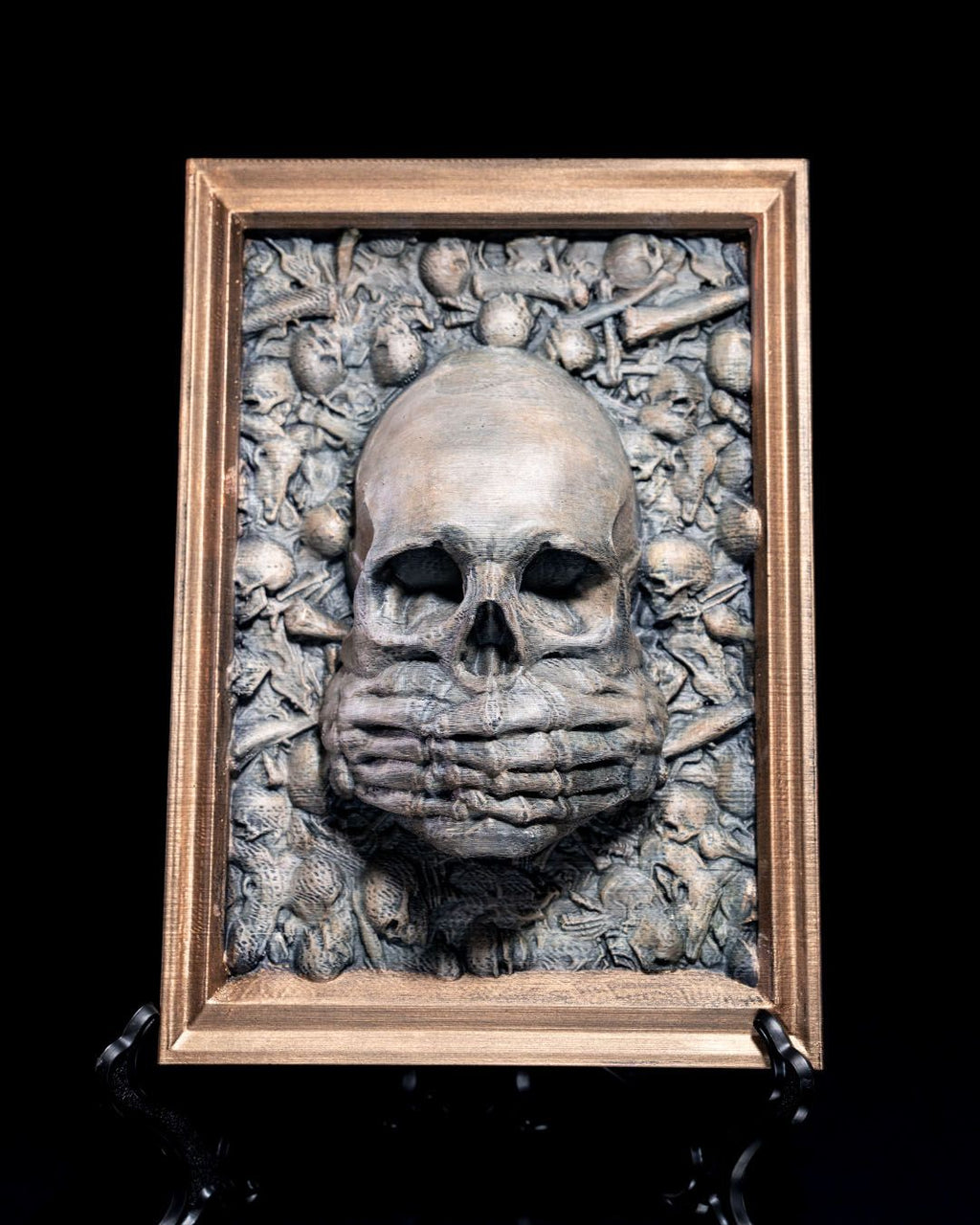 Three Wise Skulls — halloween decor, view 3, 3D printed by Craft & Press
