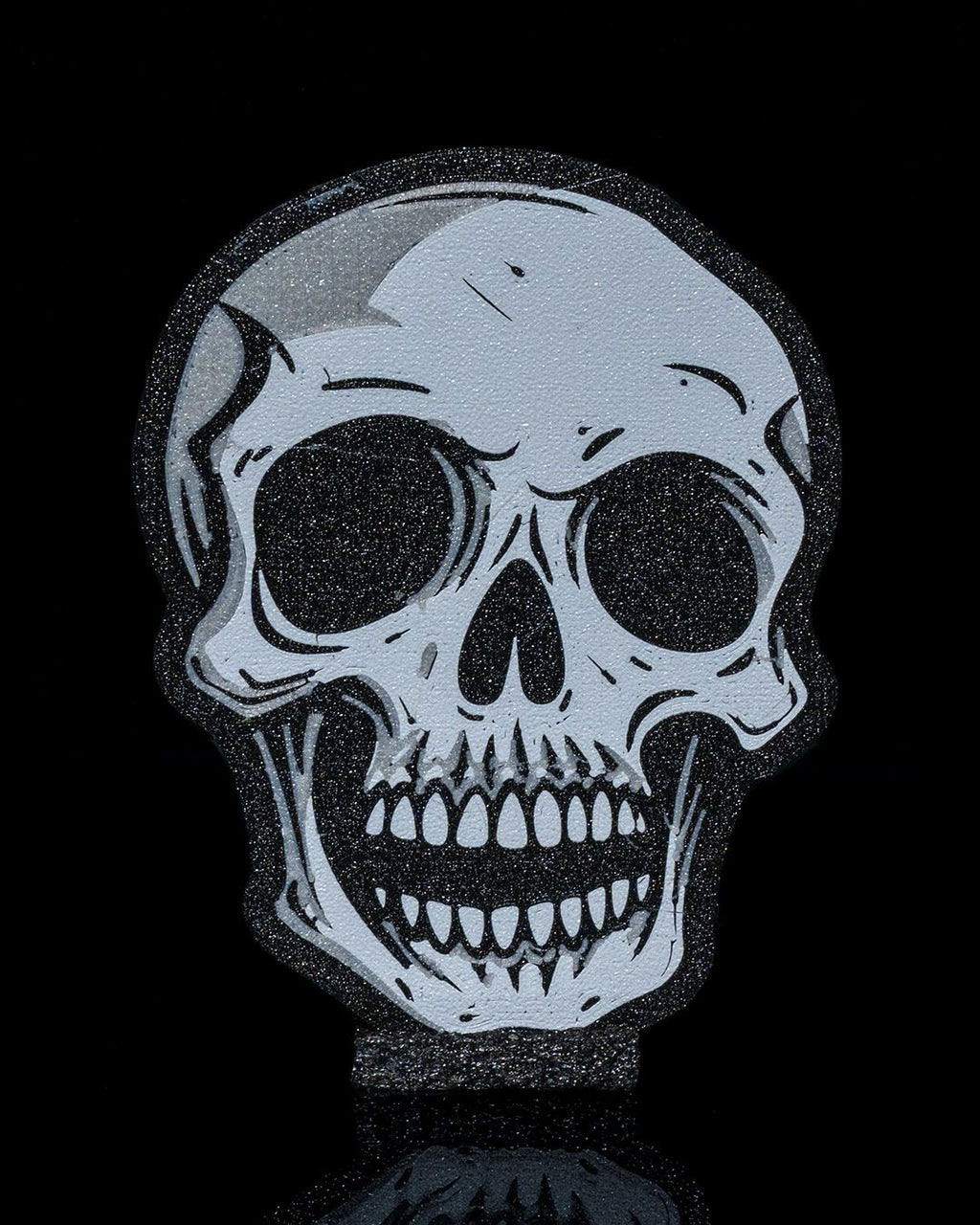 Bold Skull Coaster — halloween drinkware, view 4, 3D printed by Craft & Press