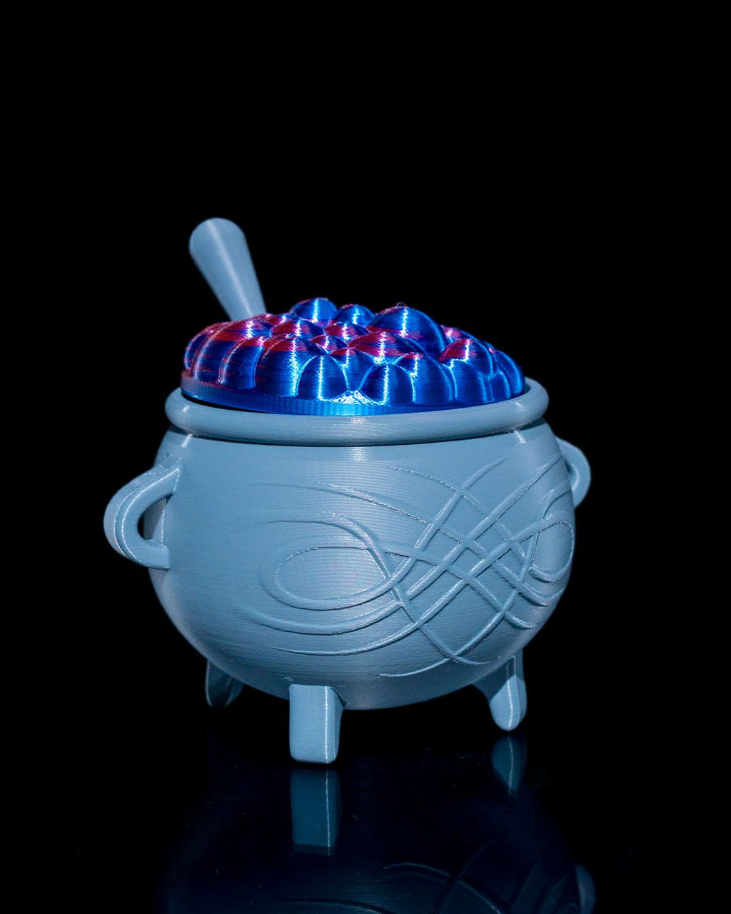 Cauldron Candy Bucket — halloween candy holder, view 4, 3D printed by Craft & Press