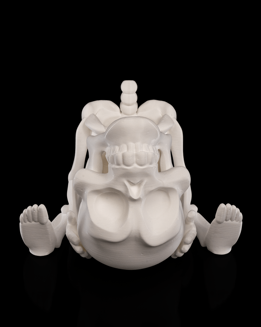 Crani-yum Candy Holder — halloween candy holder, view 4, 3D printed by Craft & Press