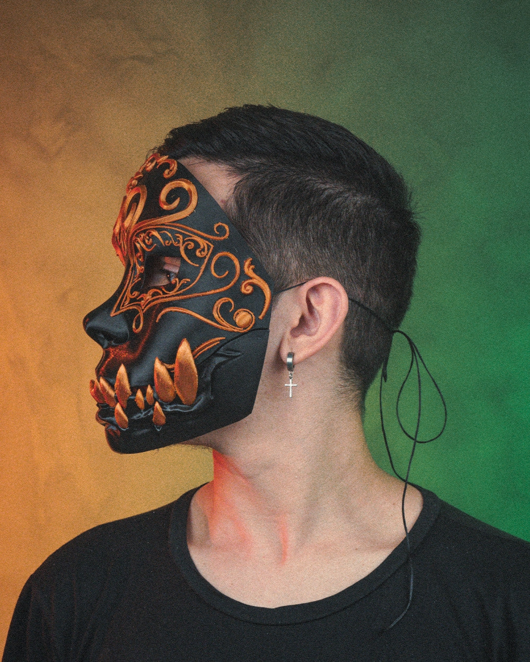 Opulent Masquerade Halloween Mask — halloween mask, view 4, 3D printed by Craft & Press