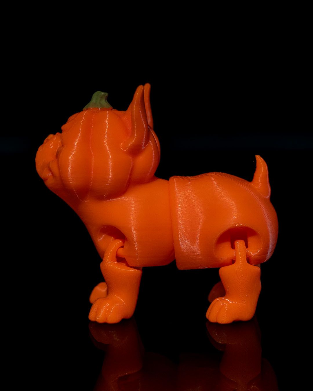 Pumpkin Dog — halloween toy, view 4, 3D printed by Craft & Press
