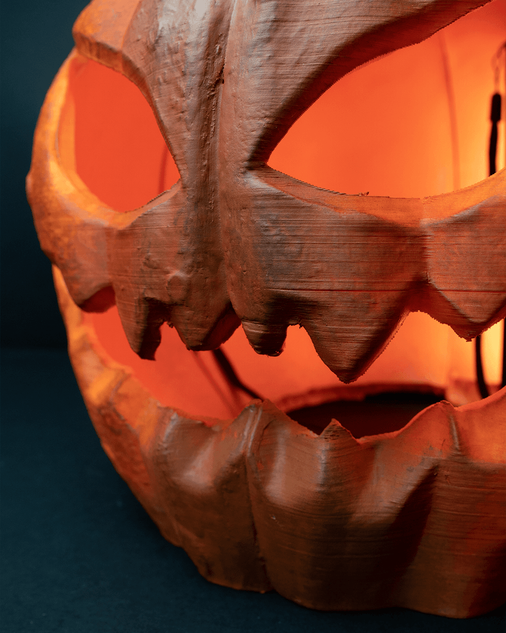 Pumpkin Helmet — halloween mask, view 4, 3D printed by Craft & Press
