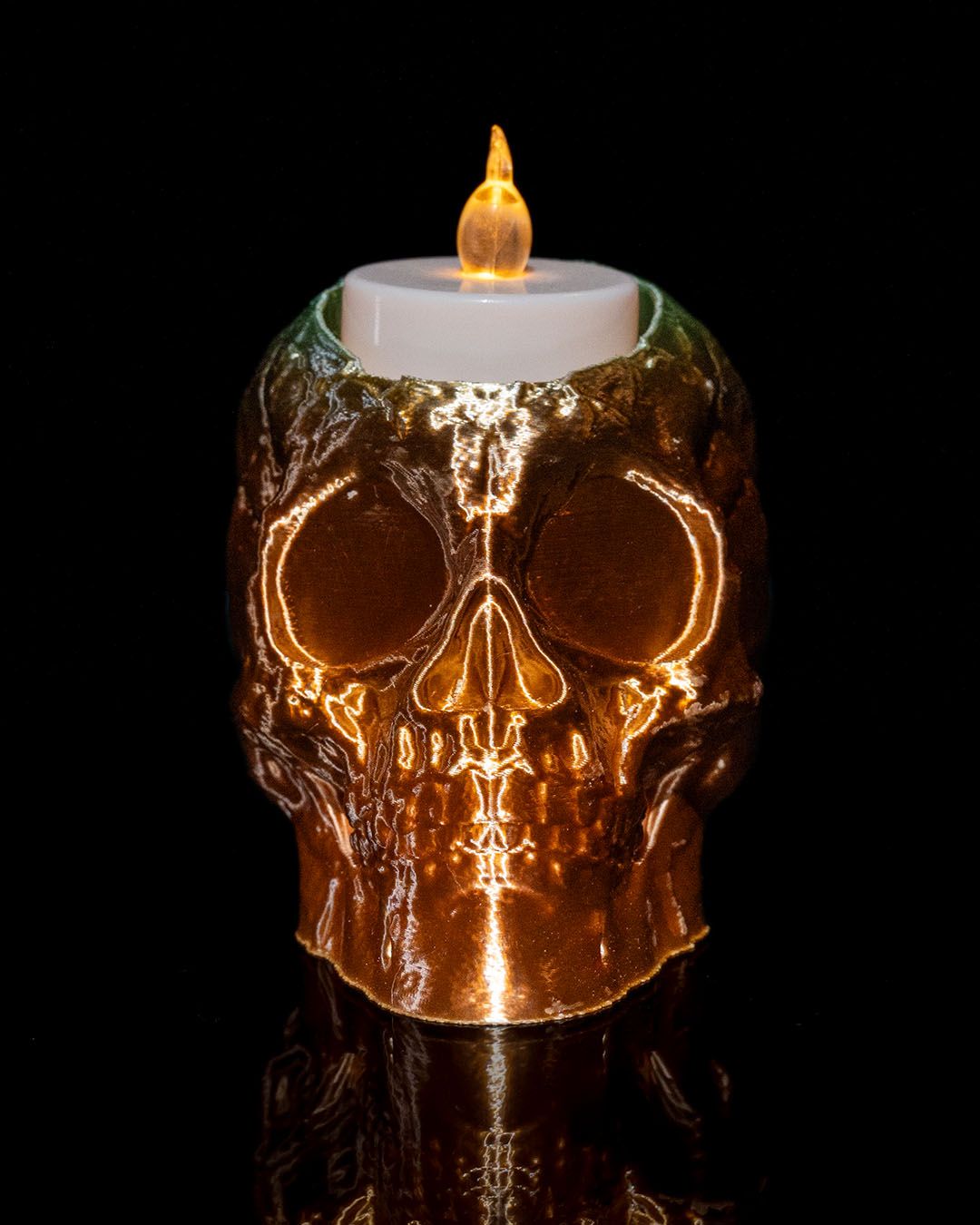 Skull Scent Candle Mold — halloween decor, view 5, 3D printed by Craft & Press