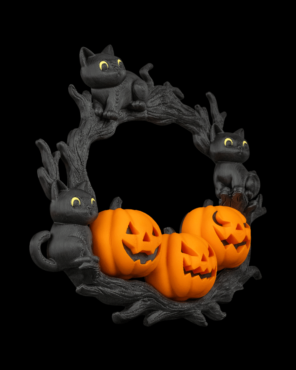 The Cozy Patch - Wreath — halloween wall decor, view 5, 3D printed by Craft & Press