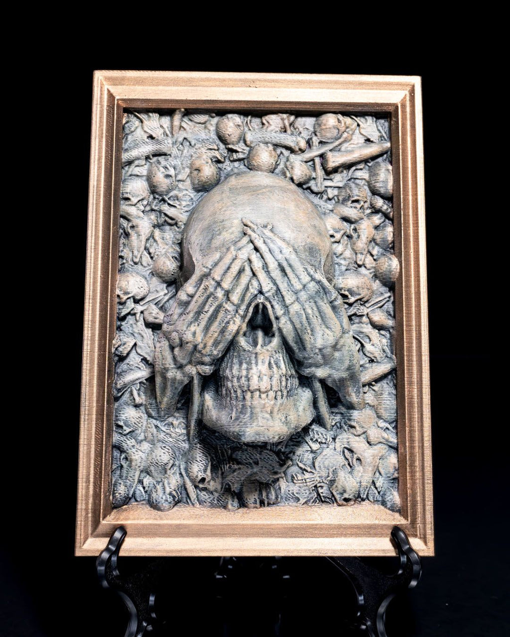 Three Wise Skulls — halloween decor, view 5, 3D printed by Craft & Press