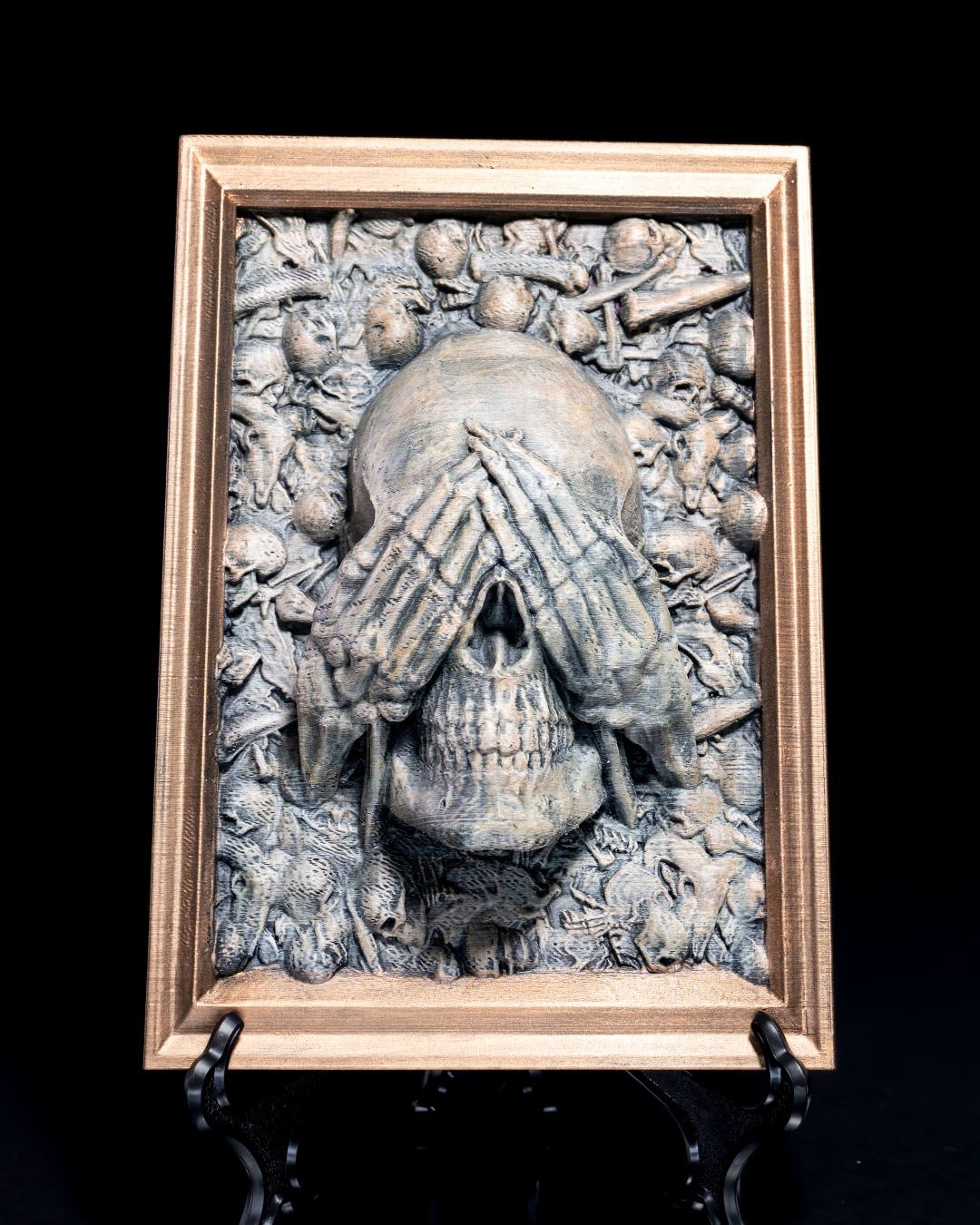 Three Wise Skulls — halloween decor, view 5, 3D printed by Craft & Press