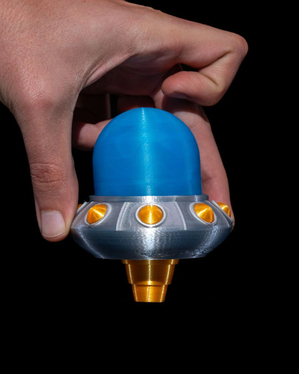 UFO Grinder — halloween toy, view 5, 3D printed by Craft & Press
