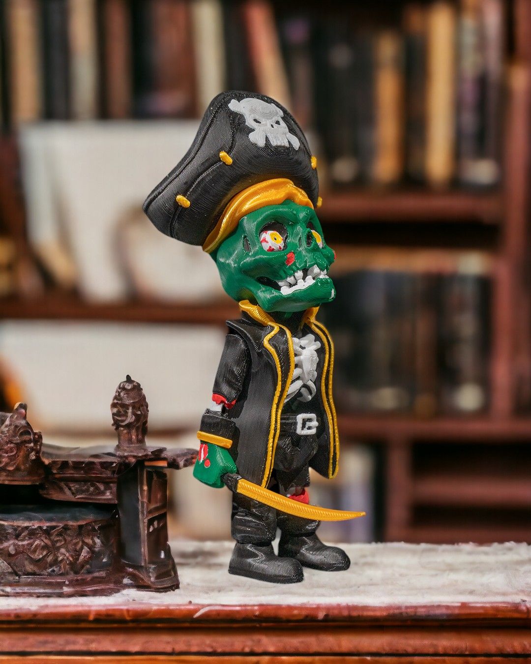 Undead Jobs - Pirate — halloween toy, view 5, 3D printed by Craft & Press