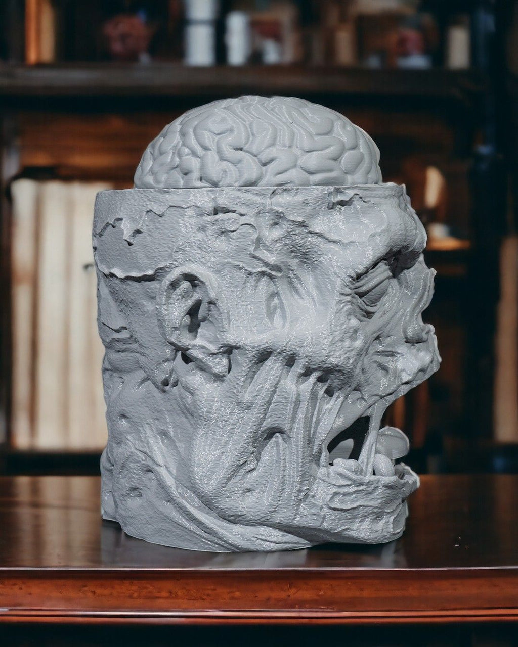 Zombie Cookie Jar — halloween candy holder, view 5, 3D printed by Craft & Press
